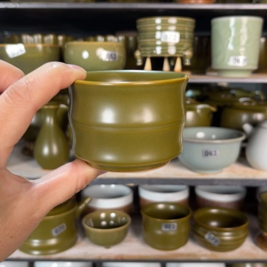 杯茶叶末竹节杯纯体验