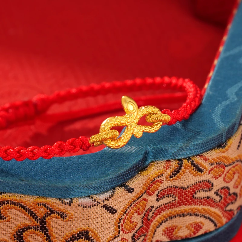 【夏夏专享】足金999饰品 蛇配件（编绳款） BP 90429