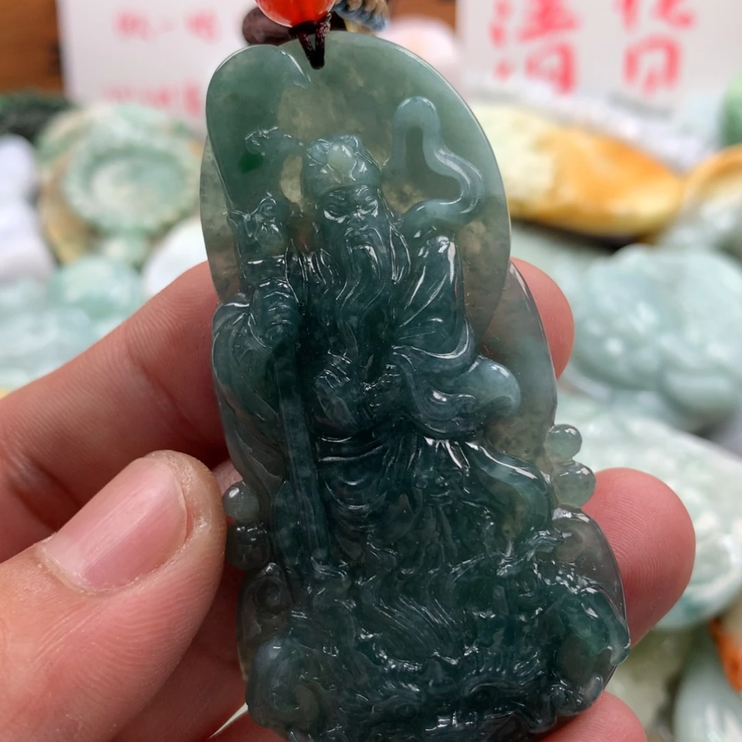 翡翠未镶嵌颈饰保真天然a货翡翠