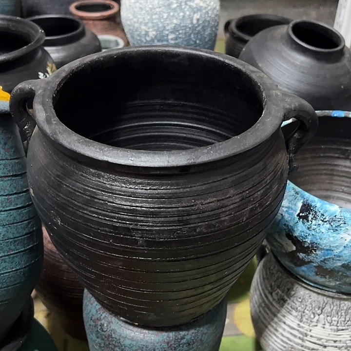 微瑕黑色双耳高19口19默认打孔