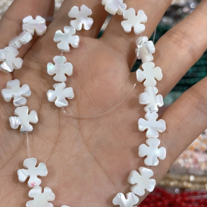 贝壳非金属5颗10mm四叶草