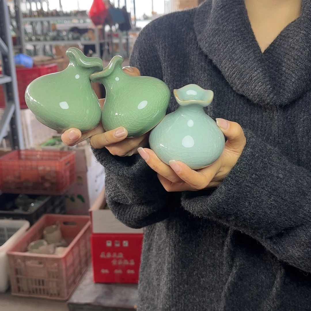 龙泉云间青瓷小米茶器