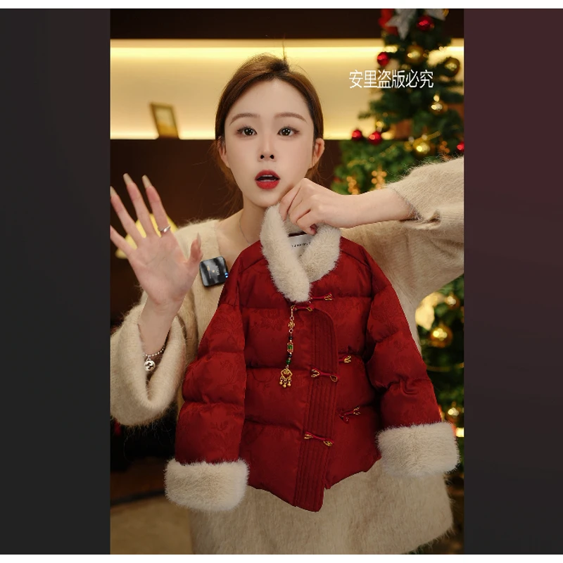 【岁禧景瑞】2024冬季儿童新款加厚保暖新中式汉服中国风棉服39618