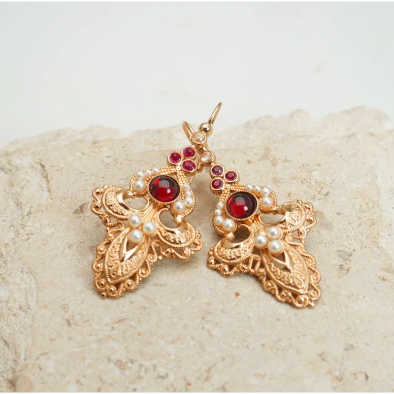 铜合金 树脂 耳饰 Lc 21005