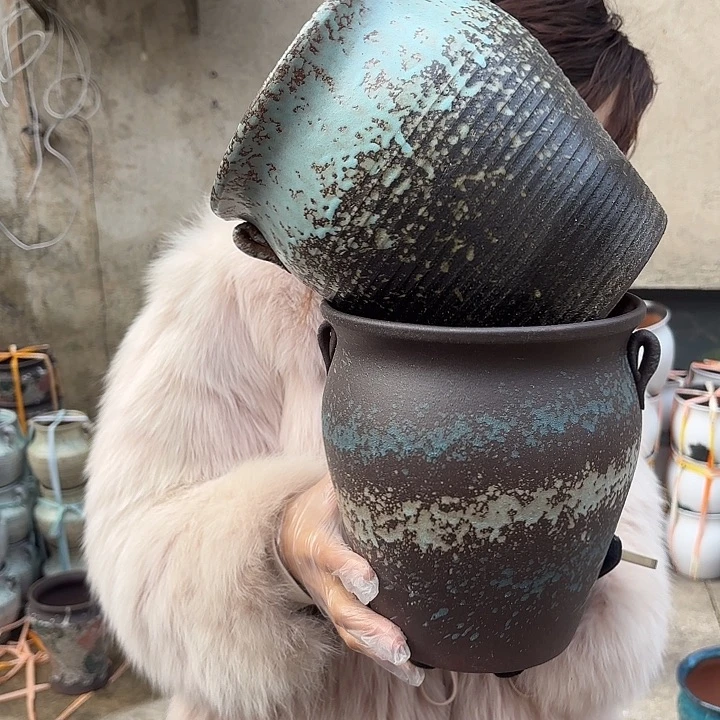 红陶口19高21两个