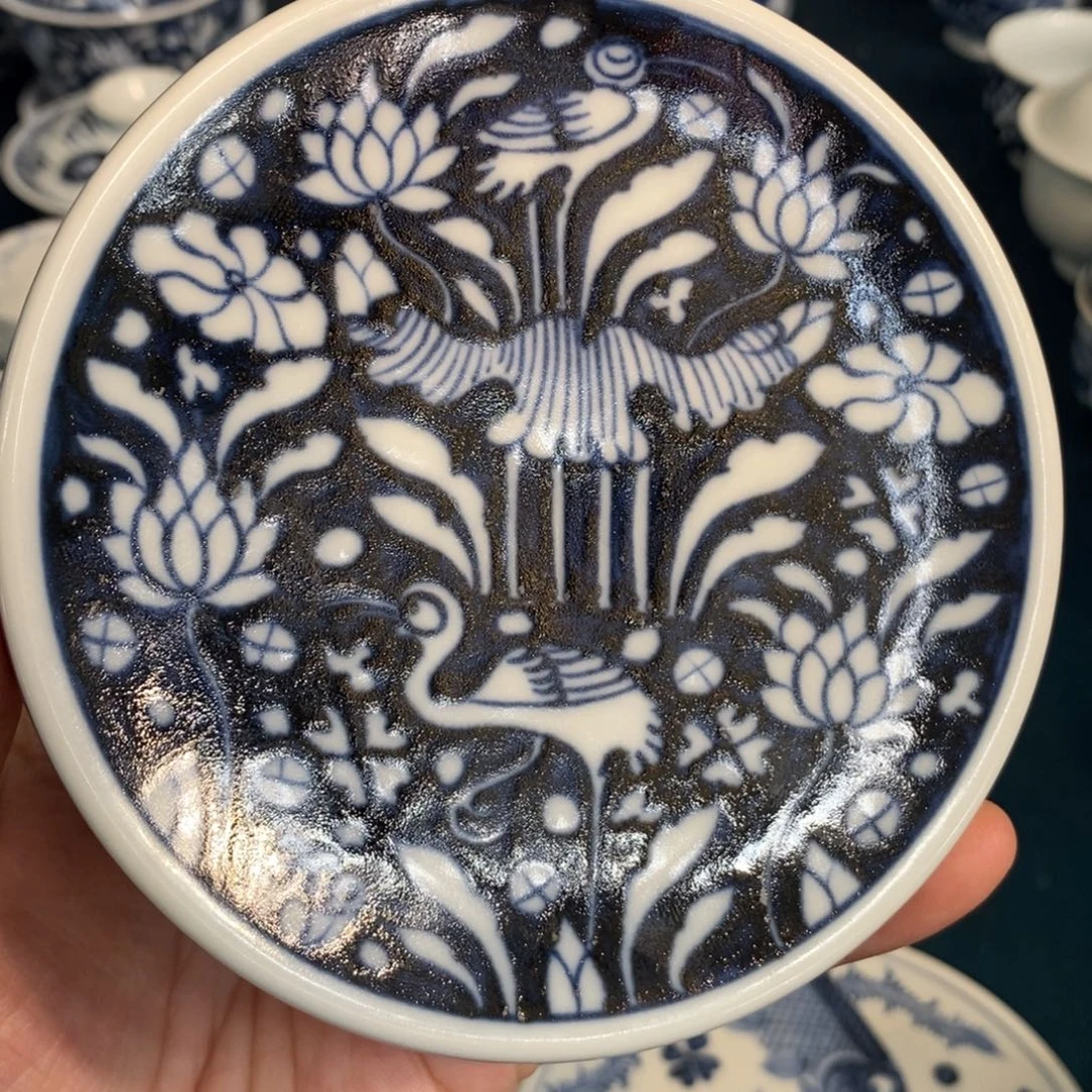 景德镇手工手绘盖置