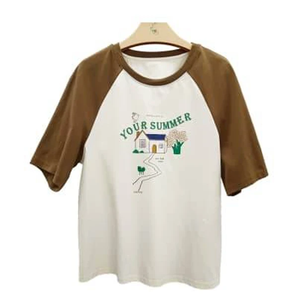 夏季121062短款短袖T恤 T