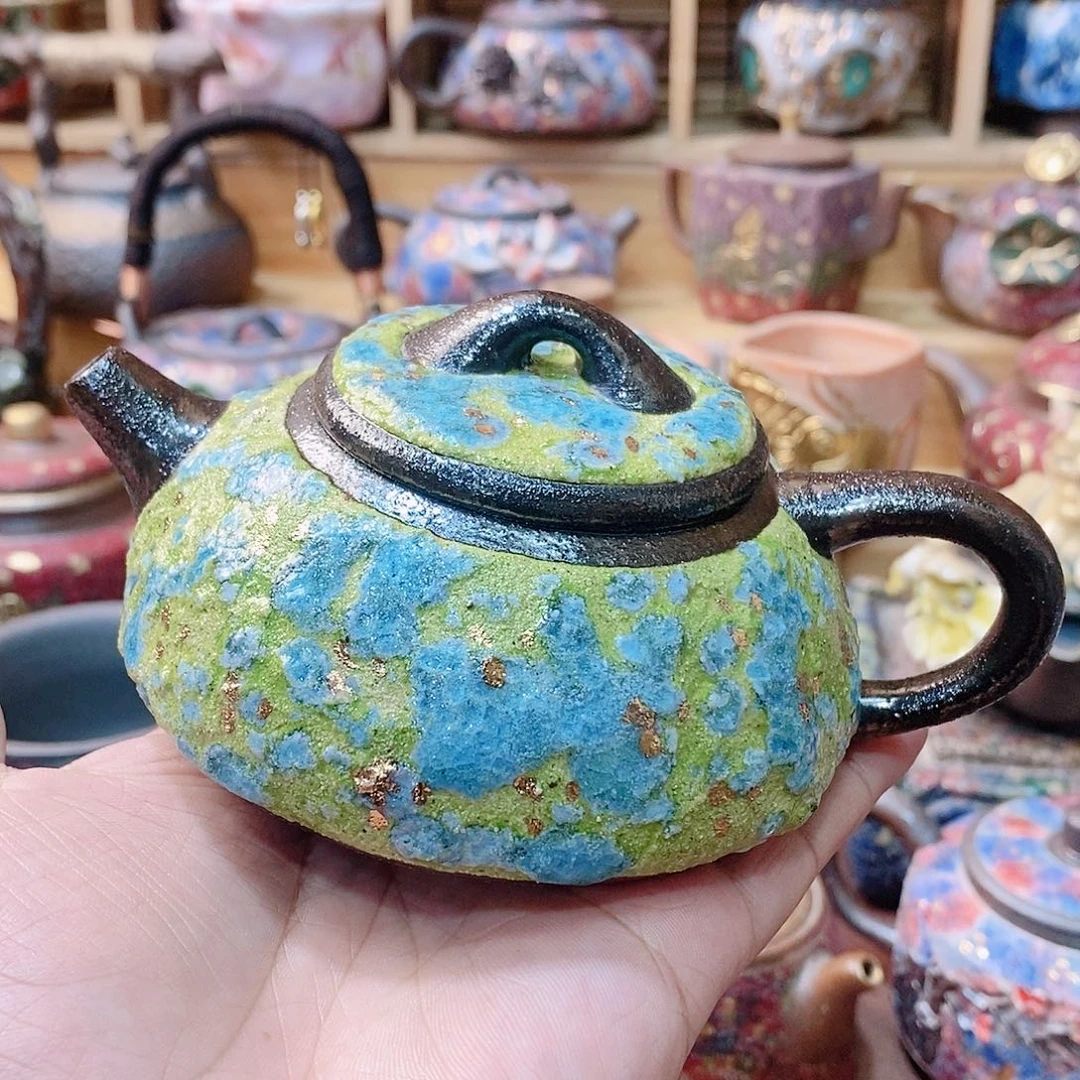 粗陶志野柴烧茶器