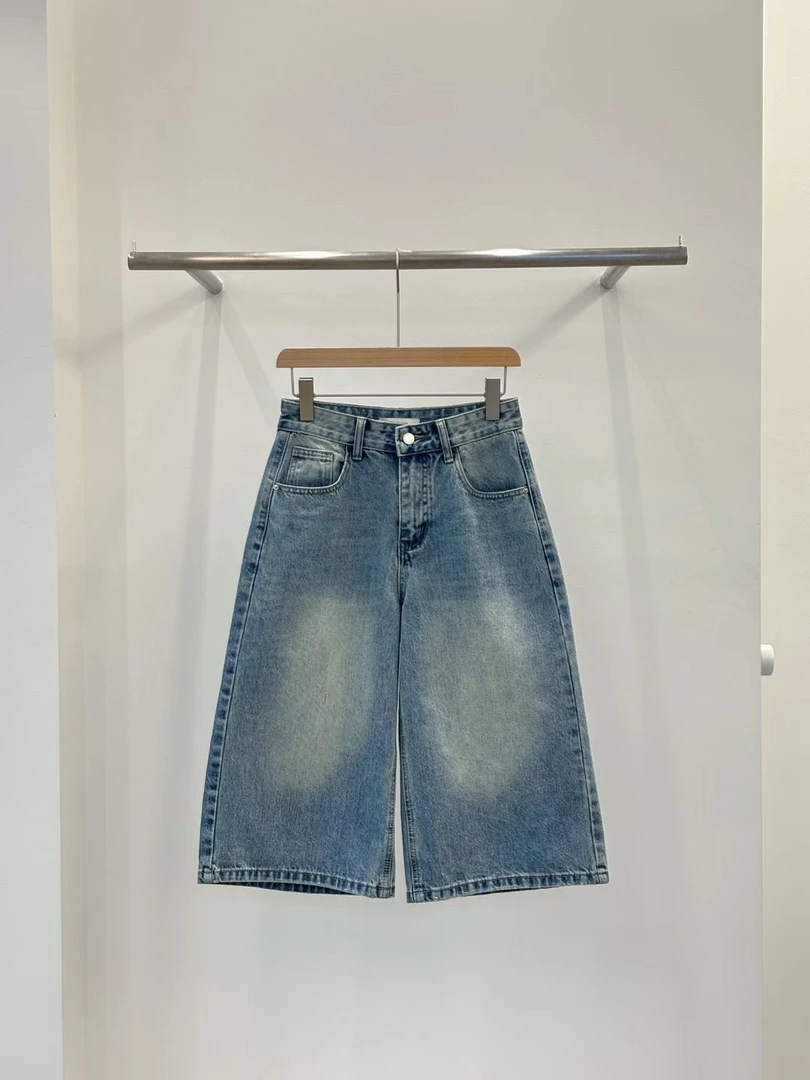 韩国东大门正品代购，R 牛仔七分裤（bu tui bu huan）