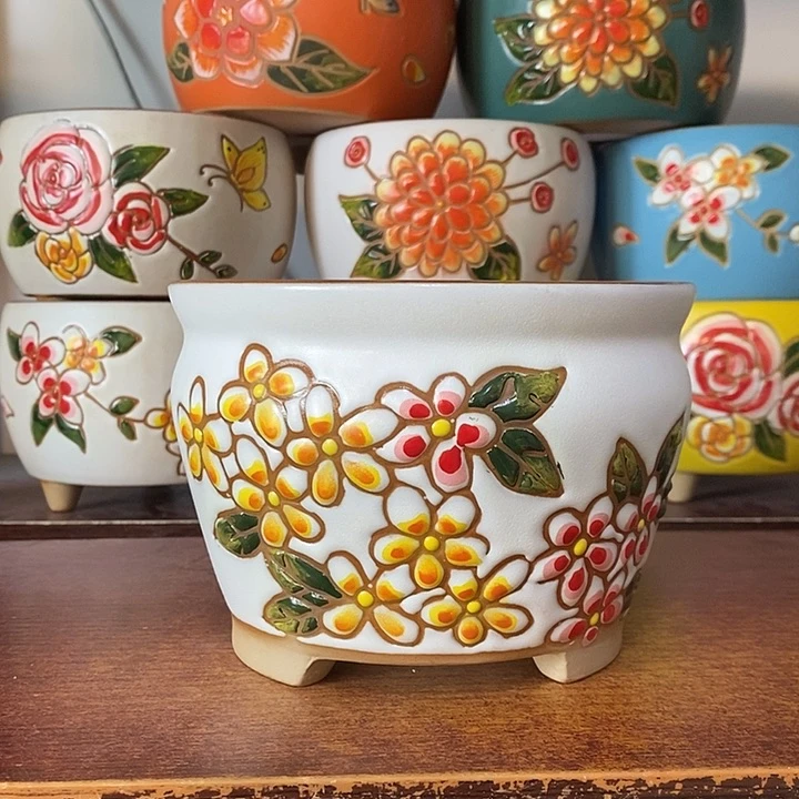 外14内13高10.5左右，纯手工制作，一单包邮