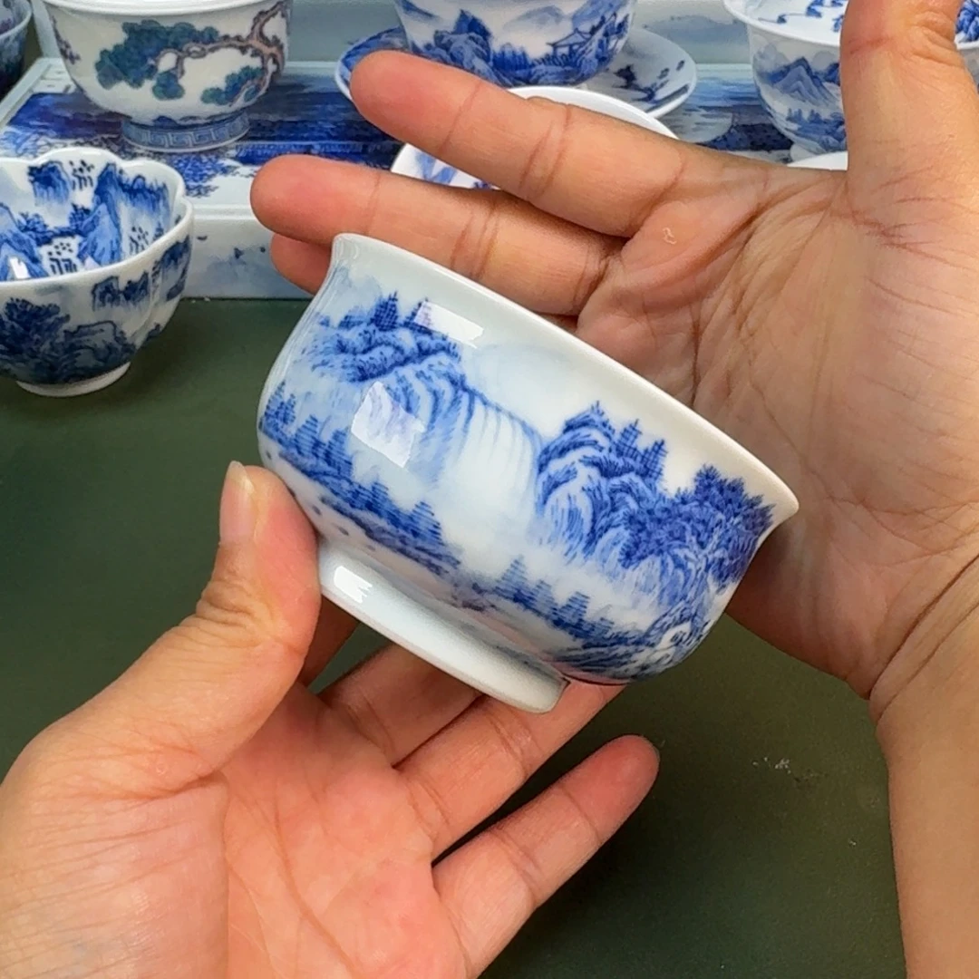 景德镇纯手绘茶具圆圆251