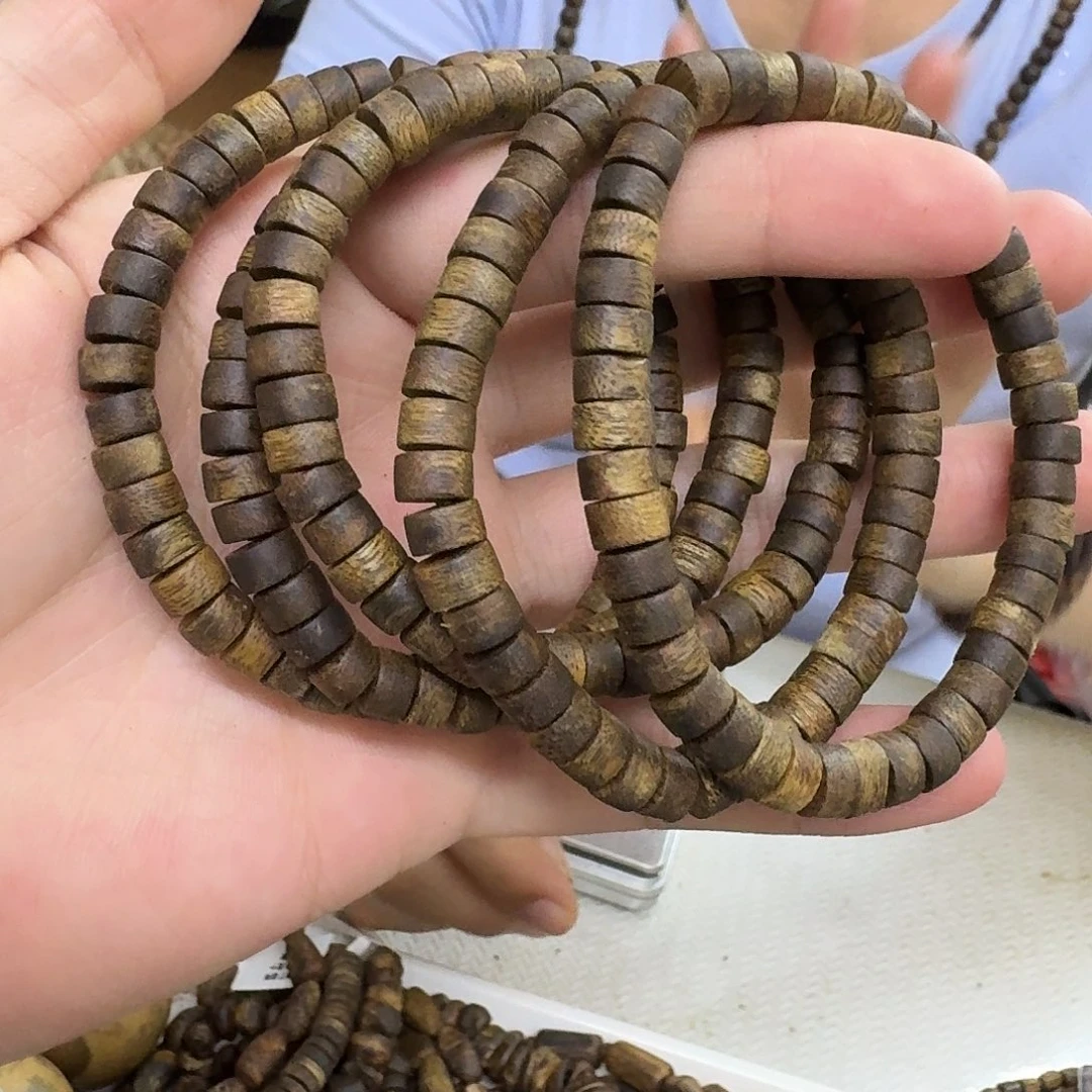 沉香沉香碎屑金沙叶 99 沉算盘珠 0.7 多样性发一