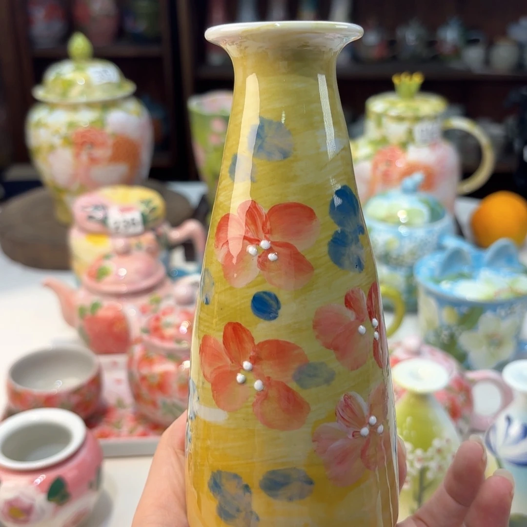 景德镇手绘高温釉下彩陶瓷茶具