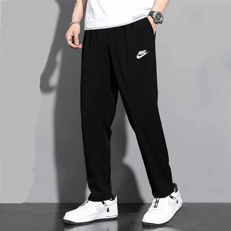 NIKE耐克长裤男裤2025夏季新款黑色运动裤宽松直筒裤休闲裤HQ4423