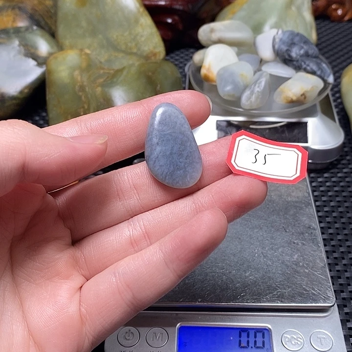 和田玉未镶嵌挂件35