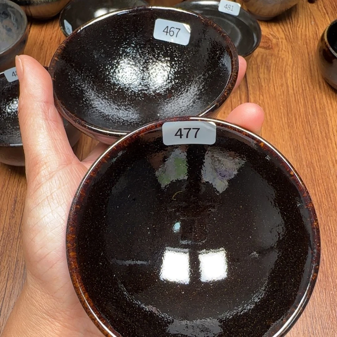 珍***惜柴烧建盏茶盏茶杯467 477