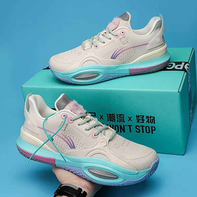 棉花糖少年耐磨减震蓝球鞋回弹缓震篮球鞋9