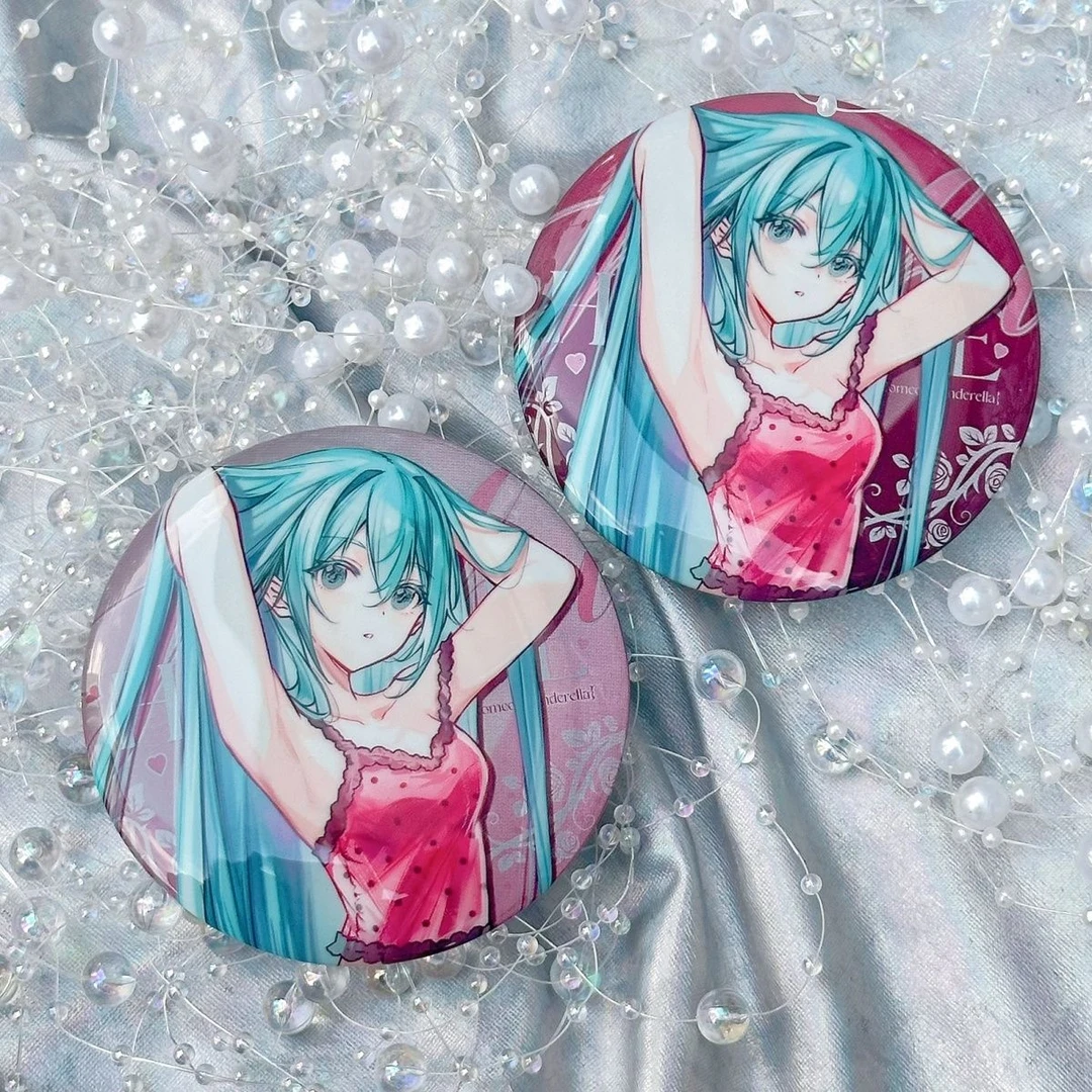 【大米不吃·罗密欧与辛德瑞拉】初音未来 miku 画师授权徽章周边
