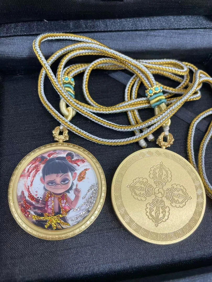 哪吒彩绘圆形套绳（多样性一件发货）