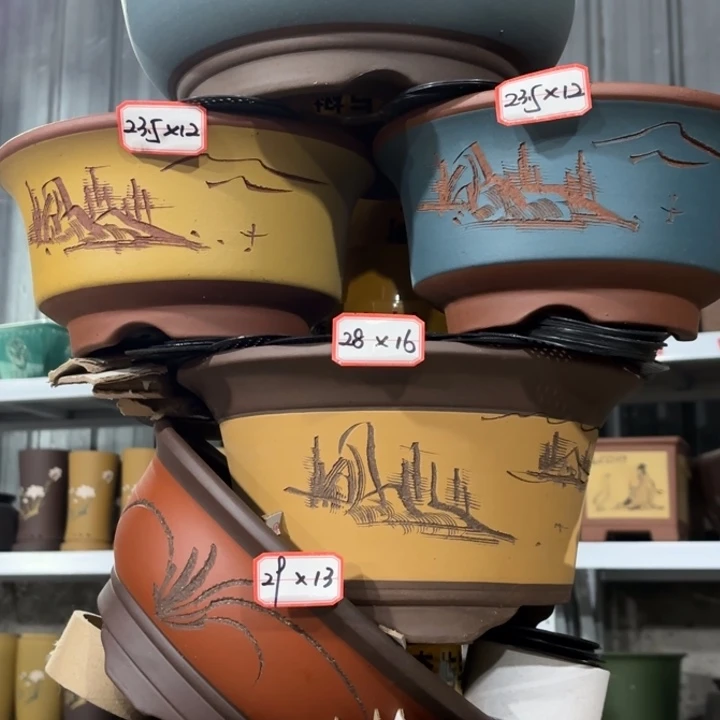 紫砂花盆              118-6