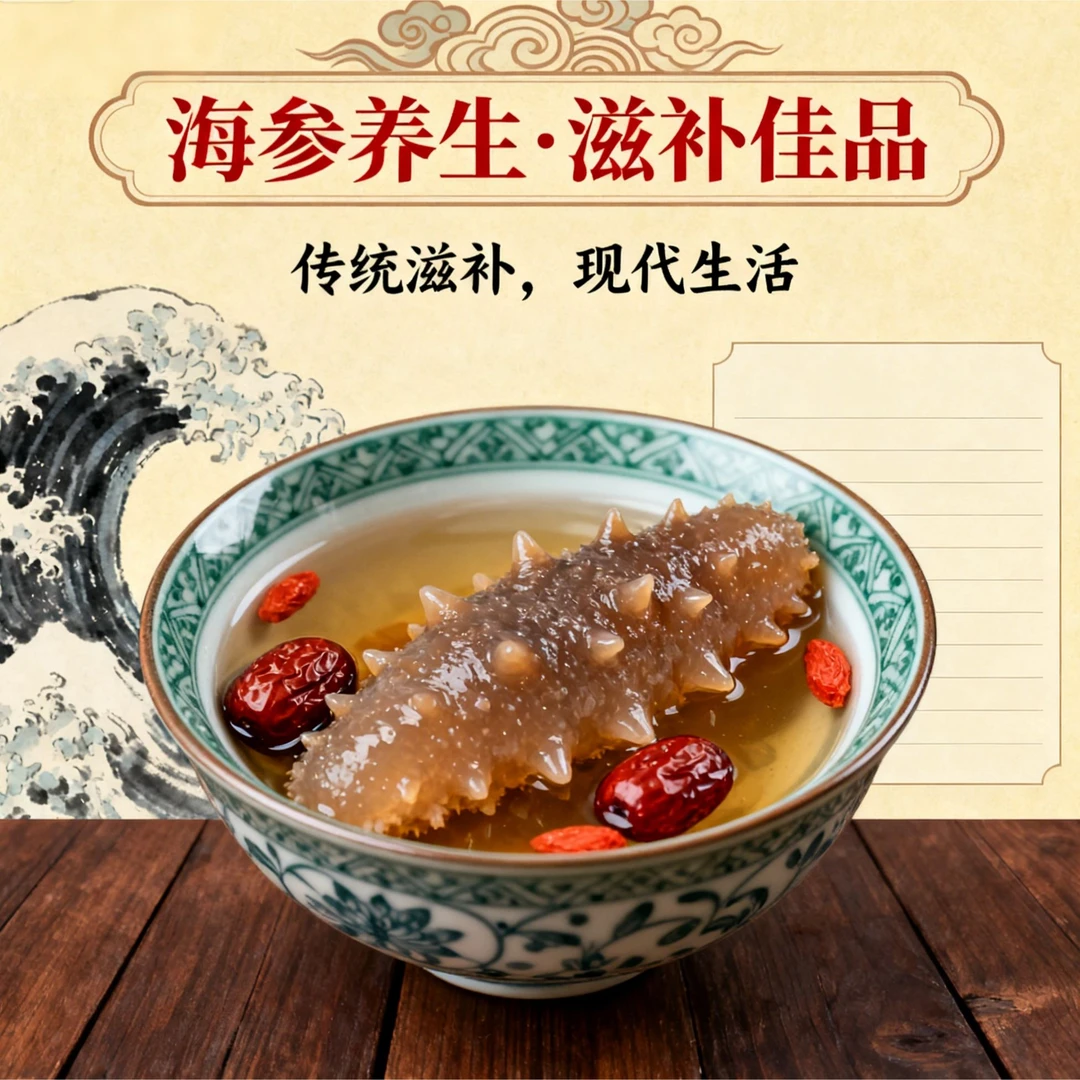大连即食深海辽刺参冷蒸海参源头产地发货4-8头