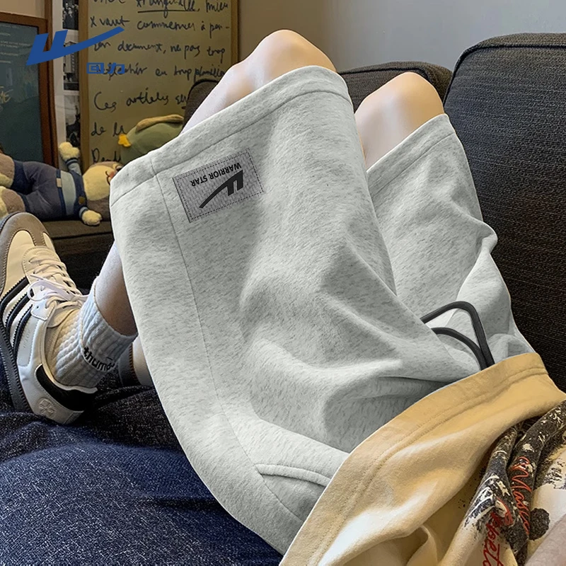 回力潮牌短裤男夏季新款纯棉透气休闲裤2025年男款骑行跑步运动裤