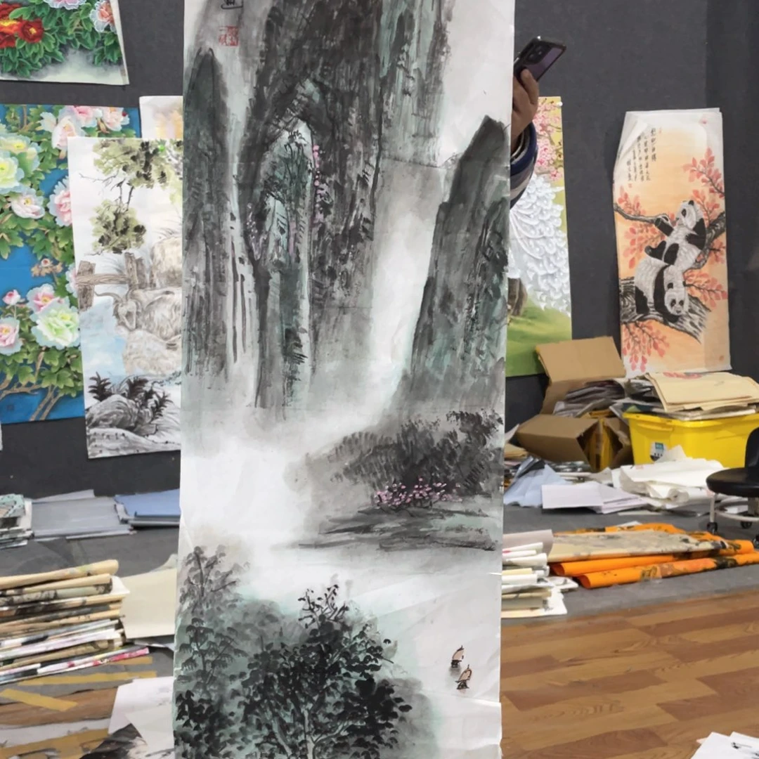 国画国画作品画心一张