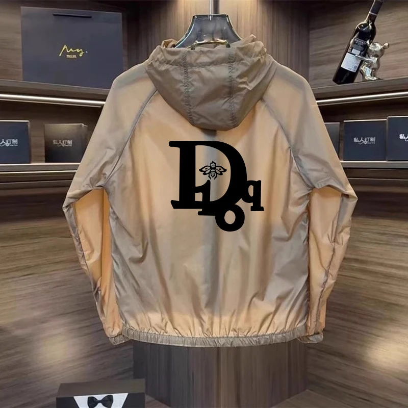 轻奢高端潮牌冰丝速干防晒衣男士夏季薄款透气户外运动防晒服外套