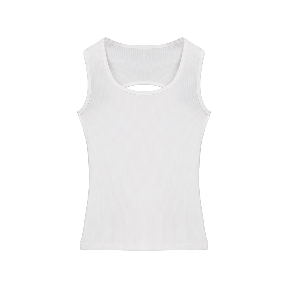 JY3BX2821设计感镂空时尚夏季新款百搭显瘦背心女