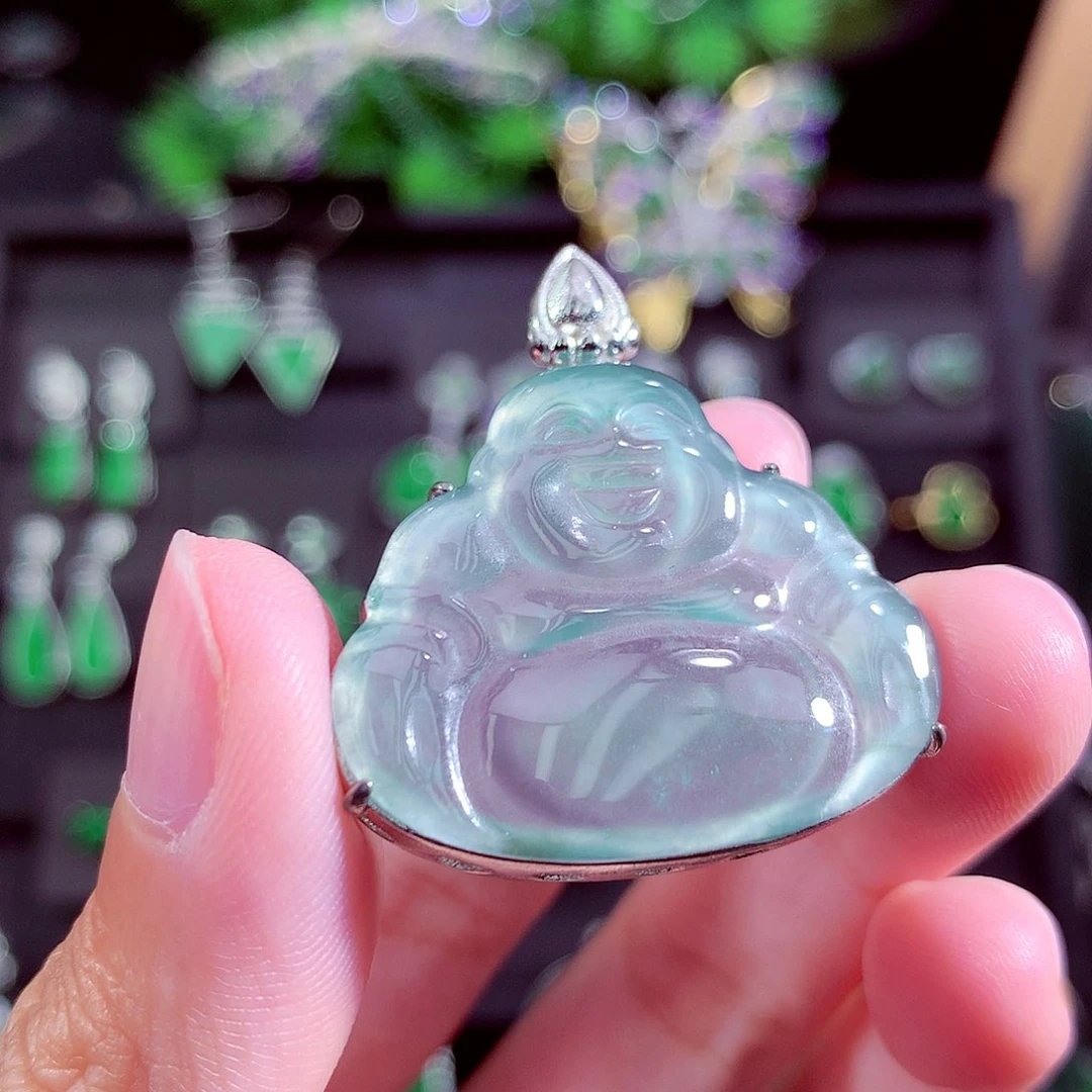 颈饰未镶嵌翡翠天然