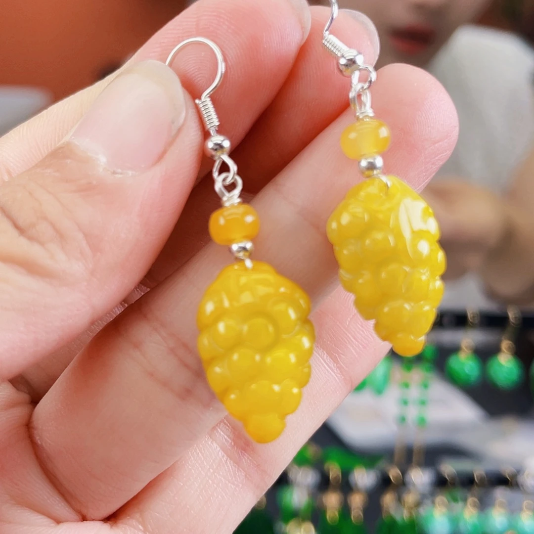 未镶嵌翡翠耳饰饰品