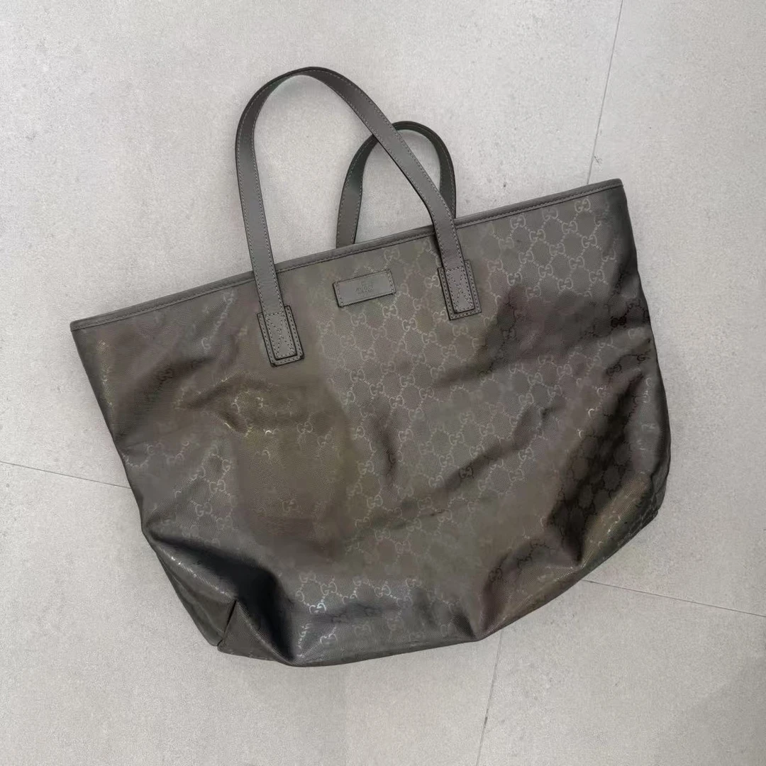 95新 GUCCI/古驰 古驰 灰色 老花 渐变 托特 手提 /0000