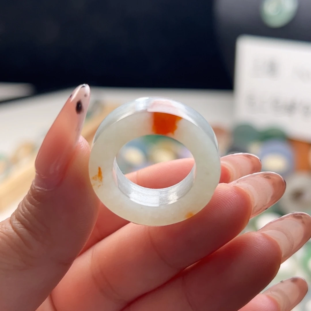 定制翡翠未镶嵌14-21鹤顶红