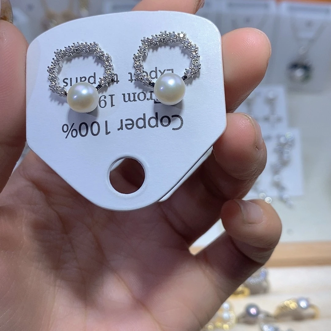 未镶嵌耳饰淡水珍珠