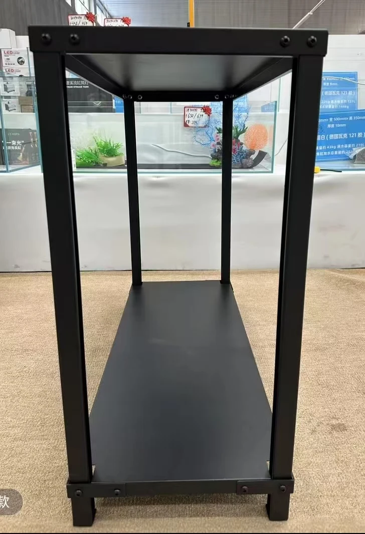 黑武士镀锌喷塑加厚钢板（2毫米）双层鱼缸架