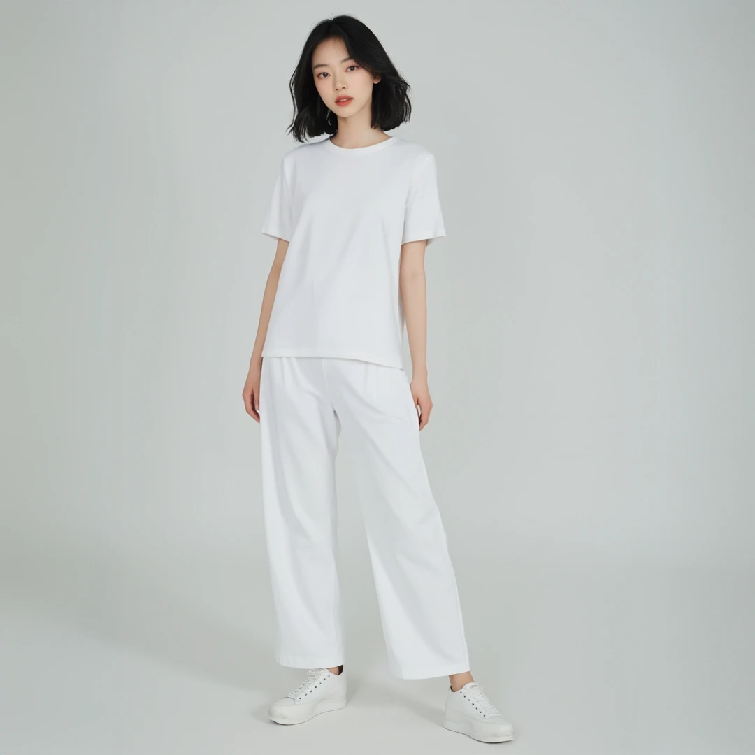 Miss家2025韩国新款春夏净版纯色内搭款基础百搭圆领短袖T恤多色