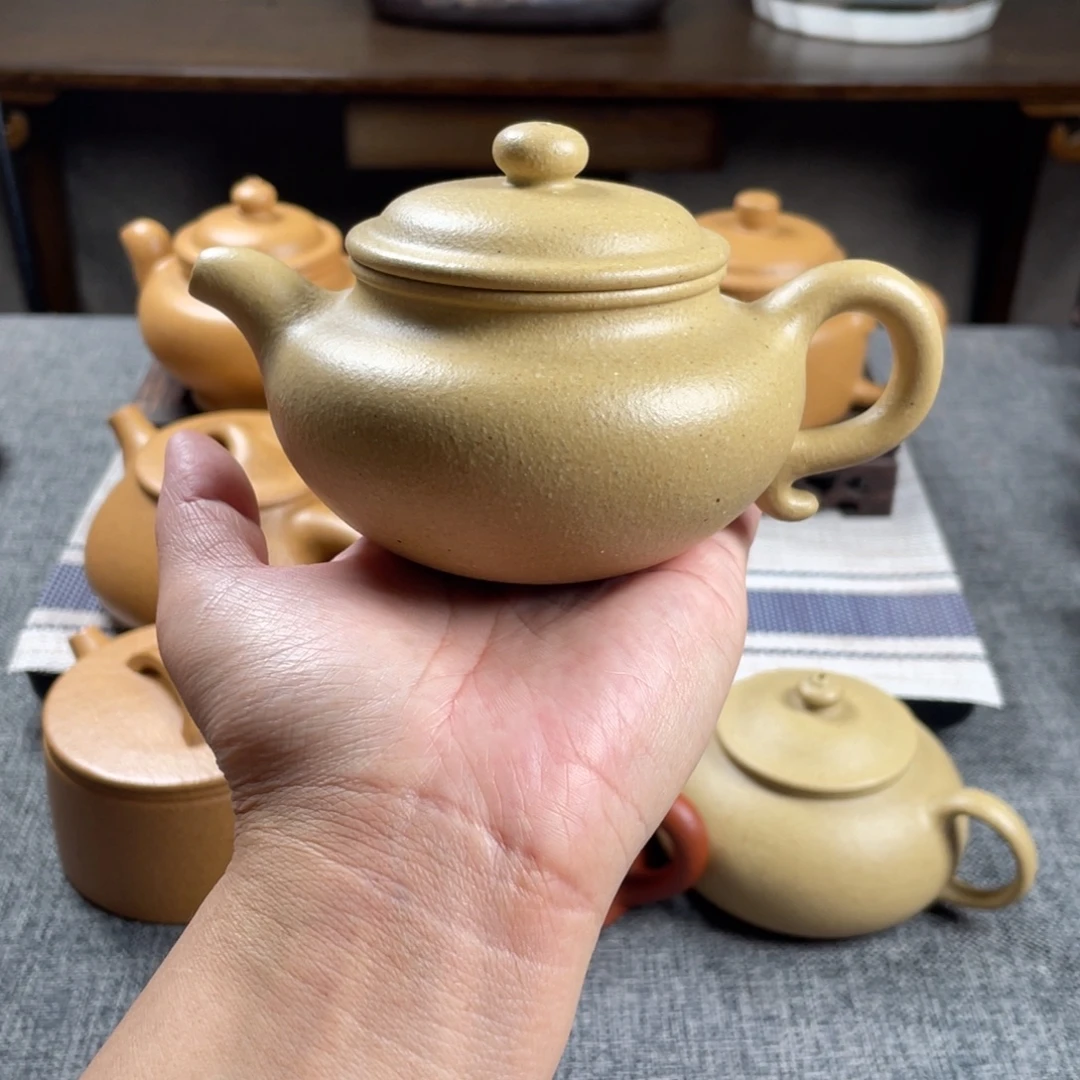 茶壶紫砂本绿仿古全手30目190