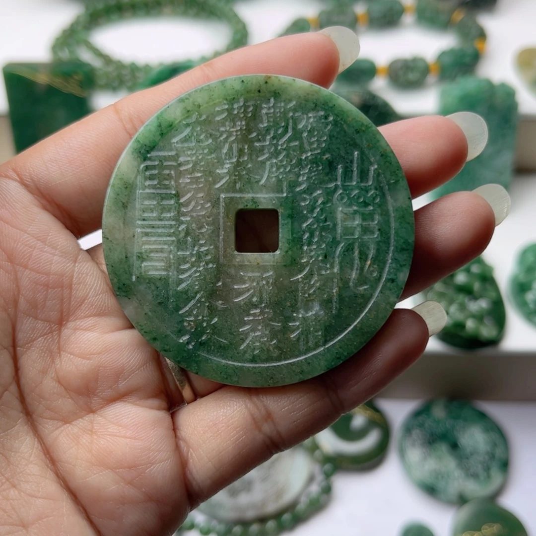 算***话独山玉未镶嵌挂件