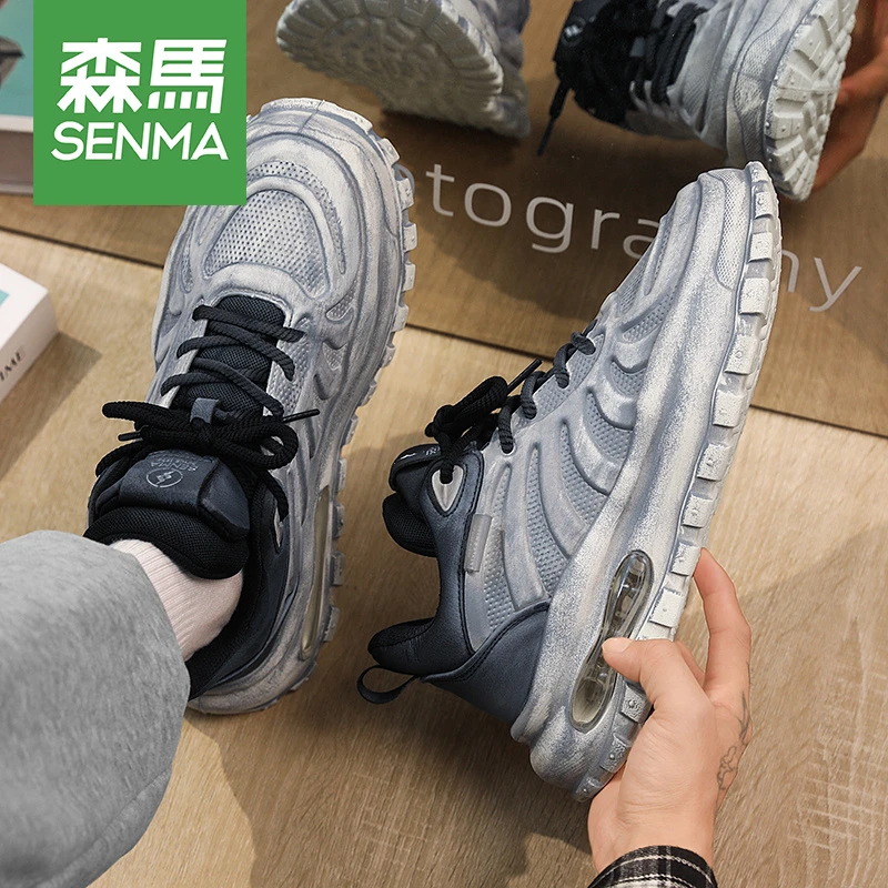 SENMA/森马男款2025年新款秋冬运动潮流休闲百搭男士做旧老爹鞋男