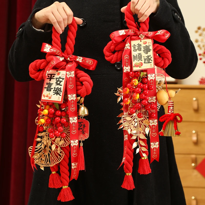 乔迁之喜万字结发财果挂件2025新款入户门新居入宅装饰品氛围布置