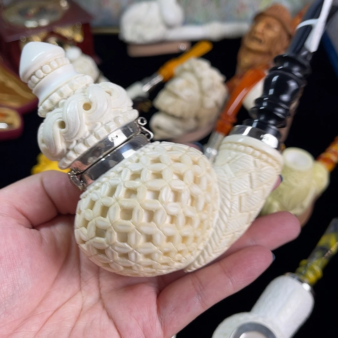 海泡石超大号空腔苹果风帽