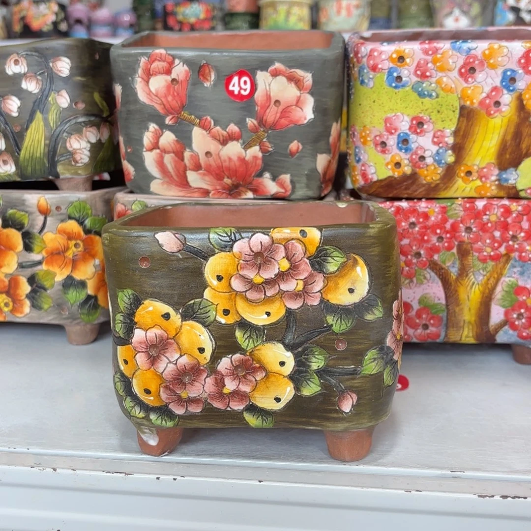 景德镇手绘花盆陶瓷12/12