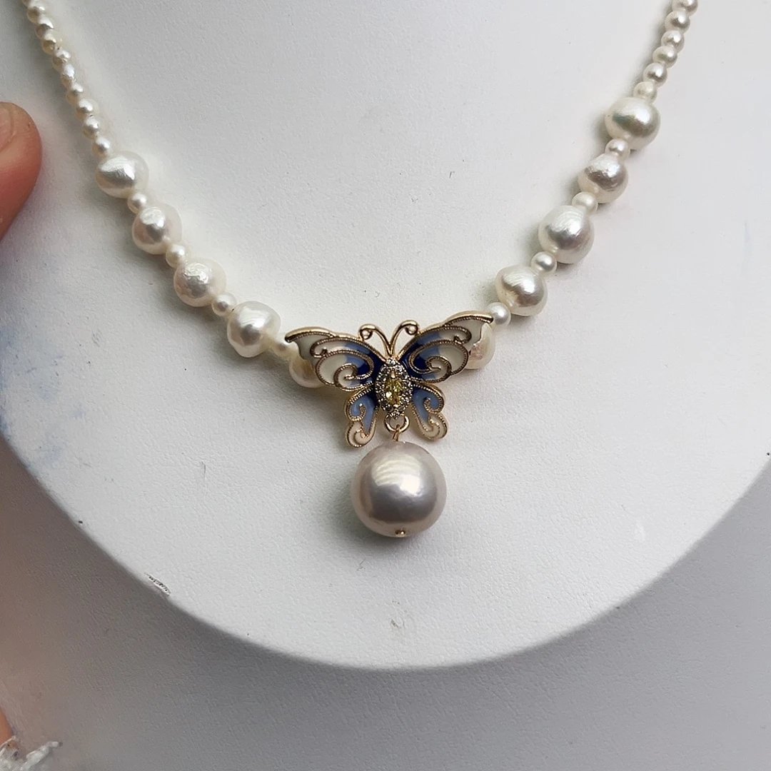 未镶嵌颈饰淡水珍珠