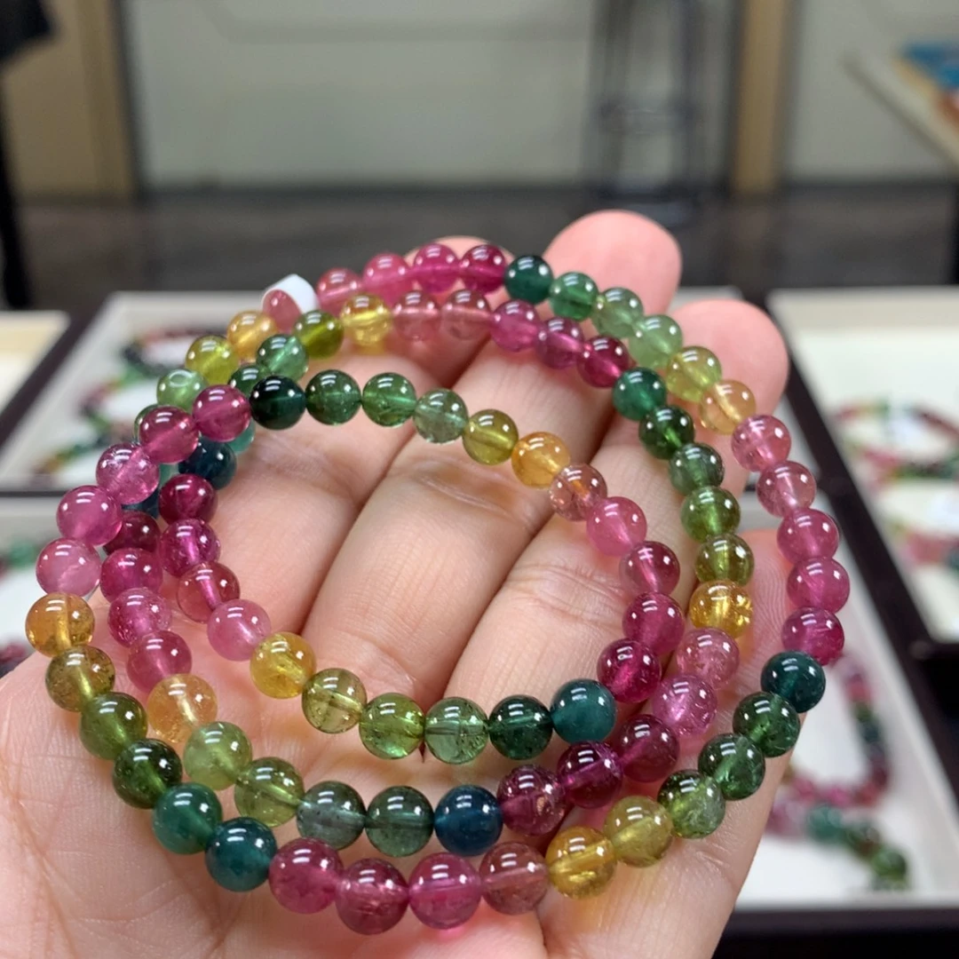 未镶嵌手链碧玺5.8左右