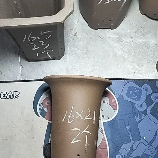 小号兰花紫泥两个