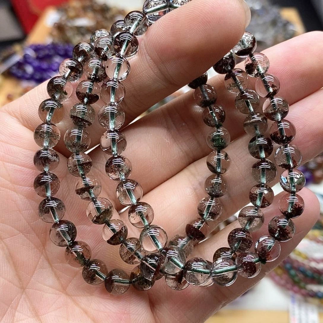 水晶手链未镶嵌多样性发货发一条