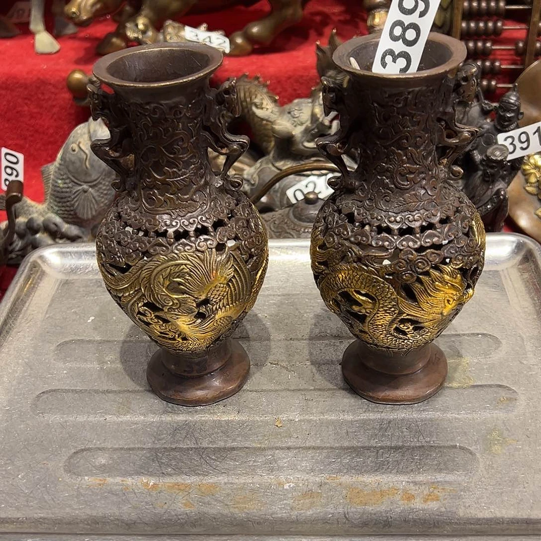 黄铜摆件，文房摆件