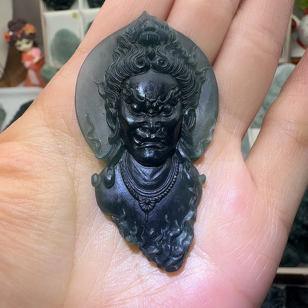 定制翡翠未镶嵌大威天龙翡翠定制