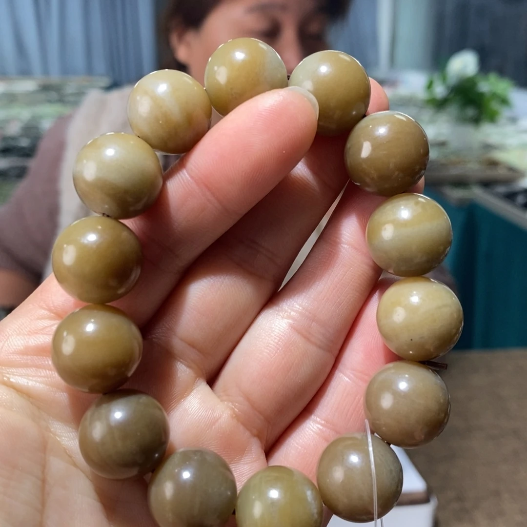 和田玉未镶嵌手链16