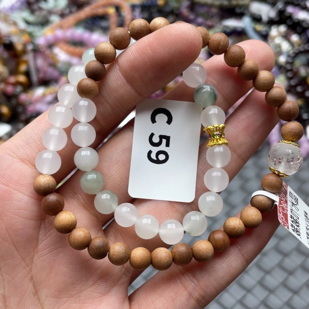 水晶手链未镶嵌多样性